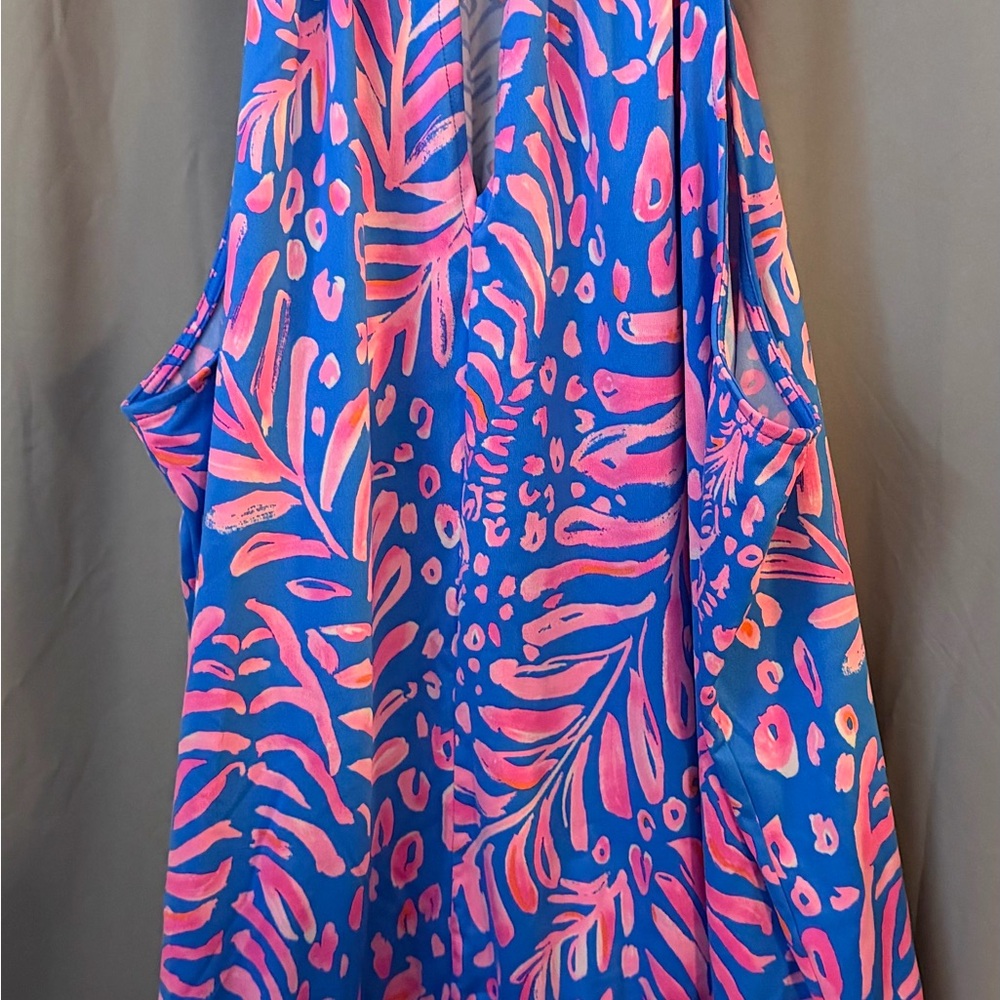 Lilly Pulitzer Pink and Blue Blouse - Picture 2 of 3